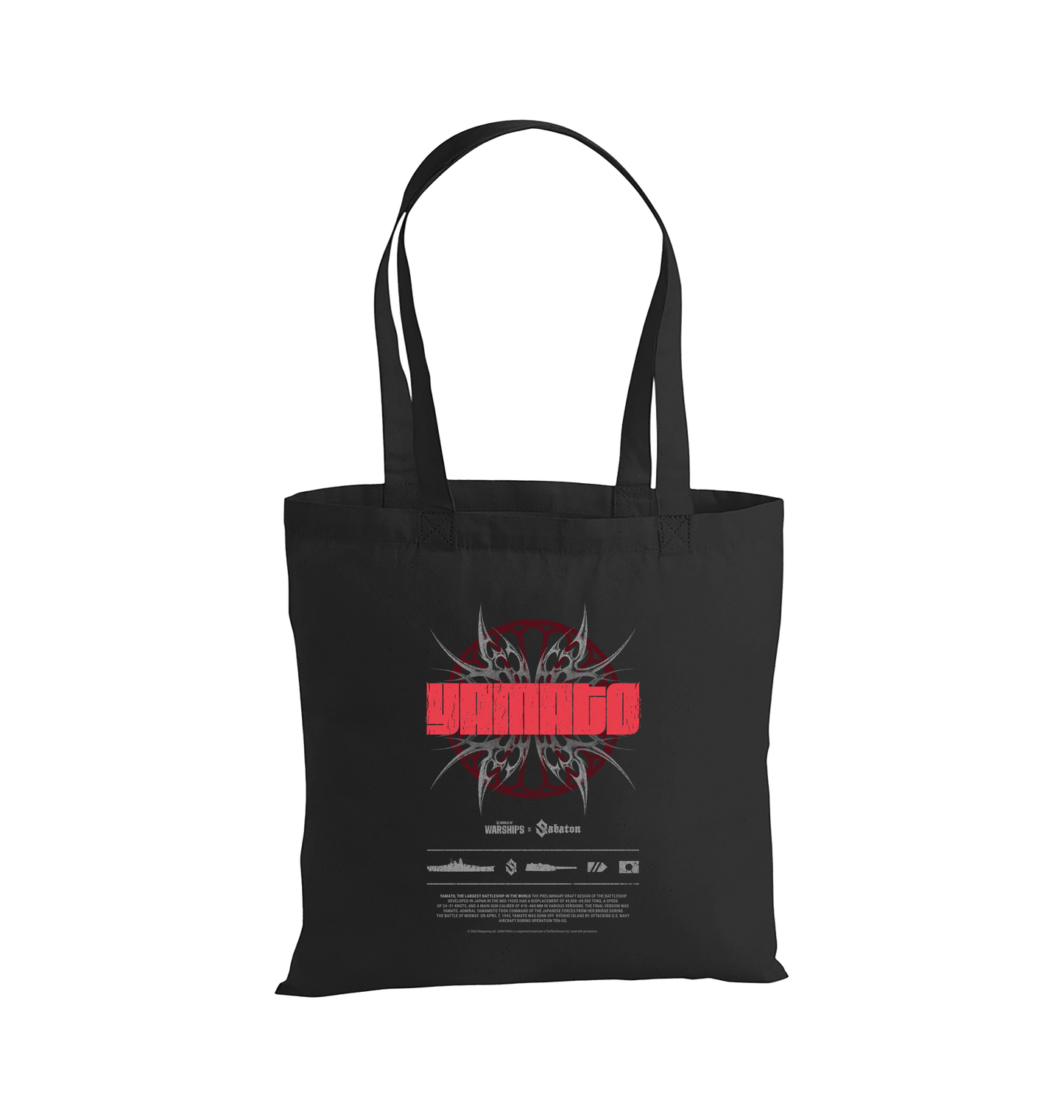 Black Printed Bag Front