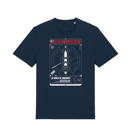 French Navy Printed T-shirt Front