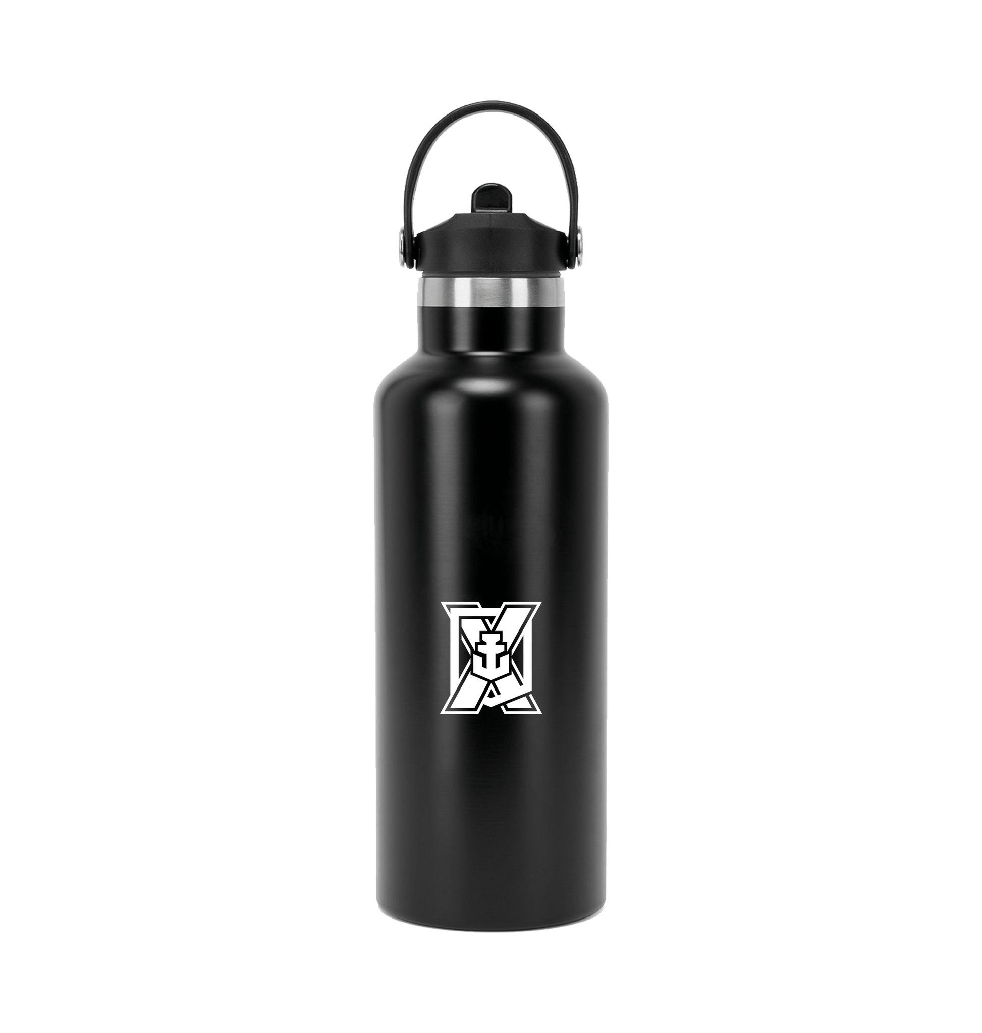 Black Water Bottle Back