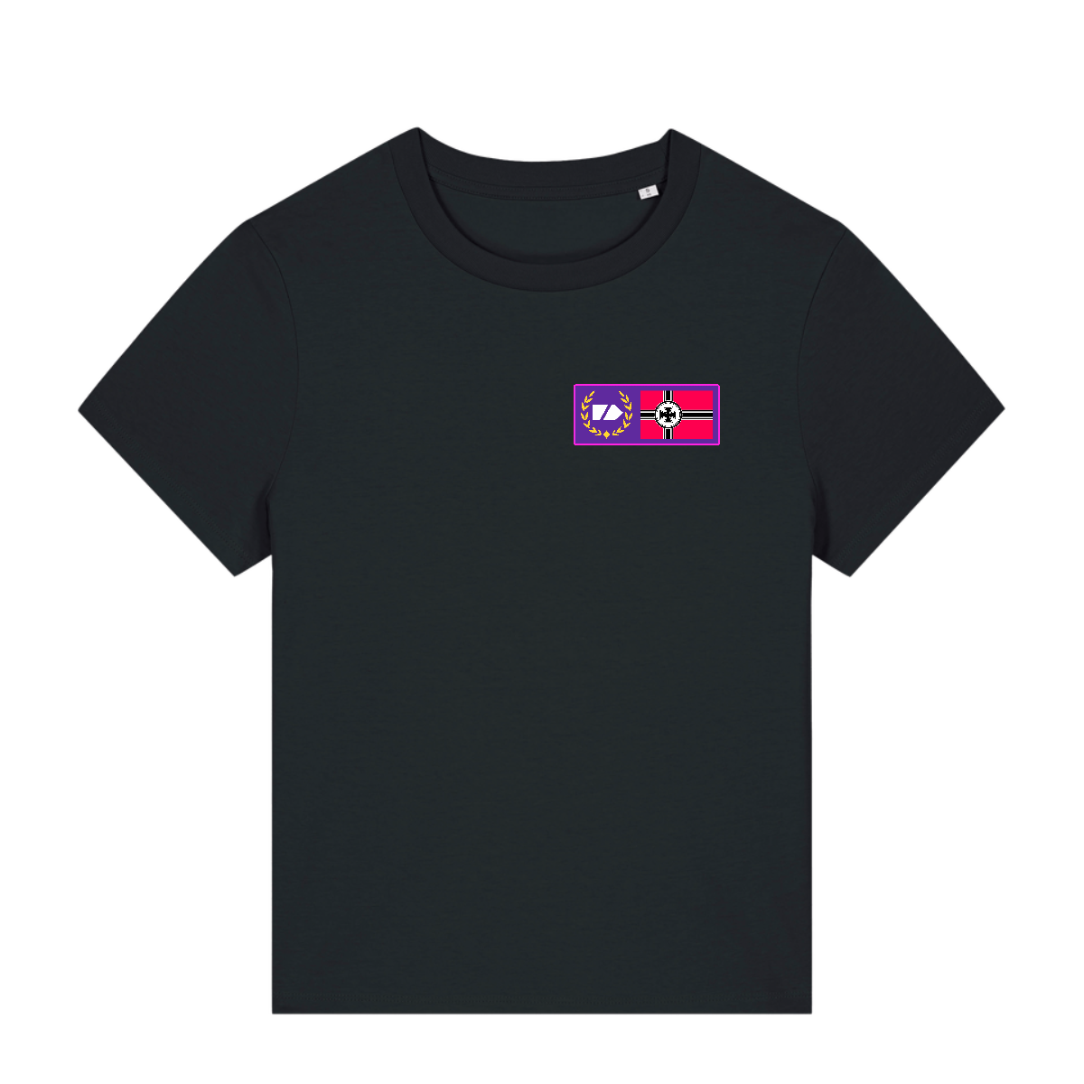 Synthwave Hindenburg Fitted T Shirt