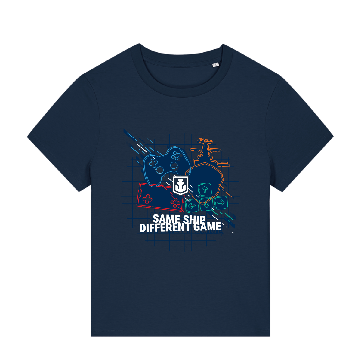 Controller Same Ship Different Game Fitted T Shirt