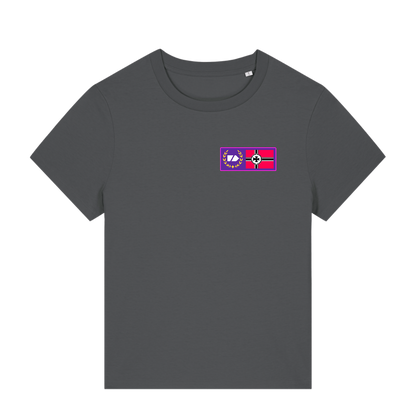 Synthwave Hindenburg Fitted T Shirt