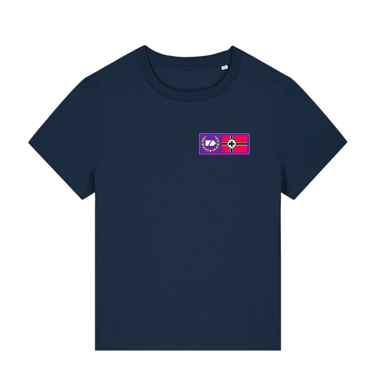 Synthwave Hindenburg Fitted T Shirt