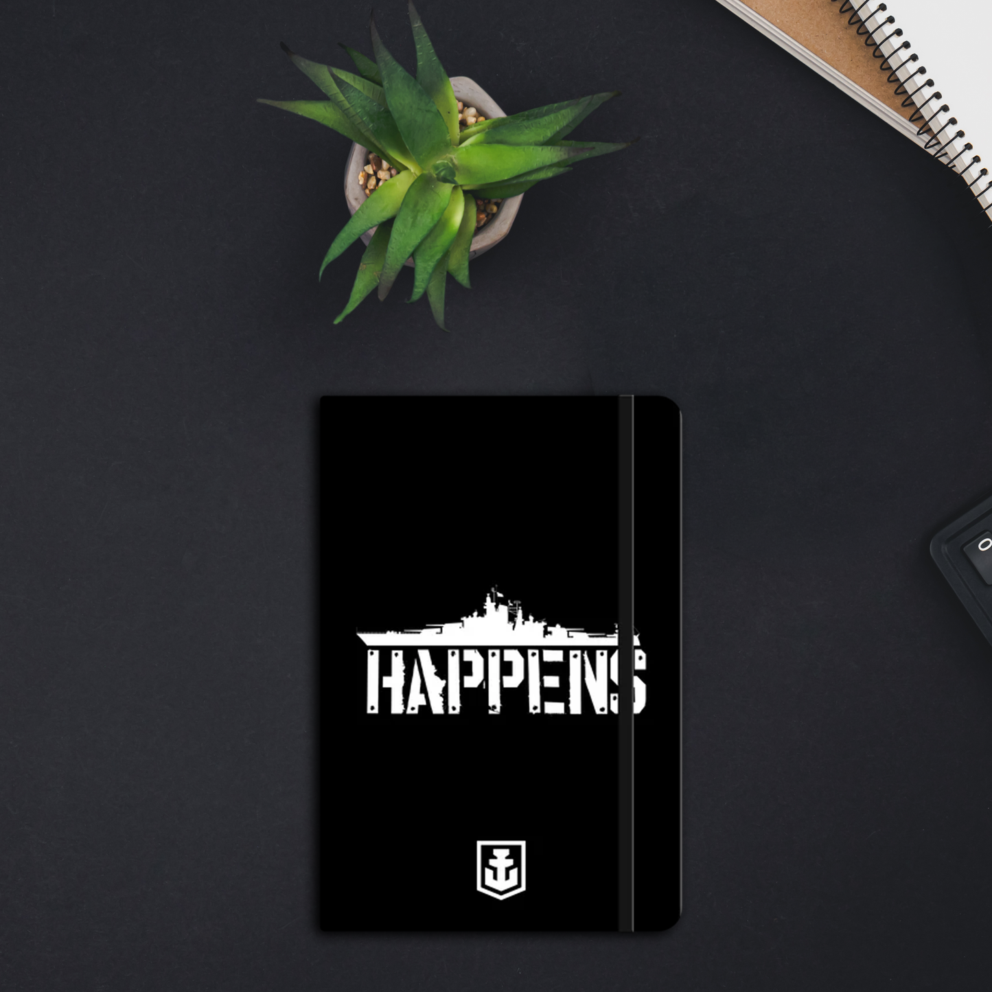 Ship Happens Logo Notebook