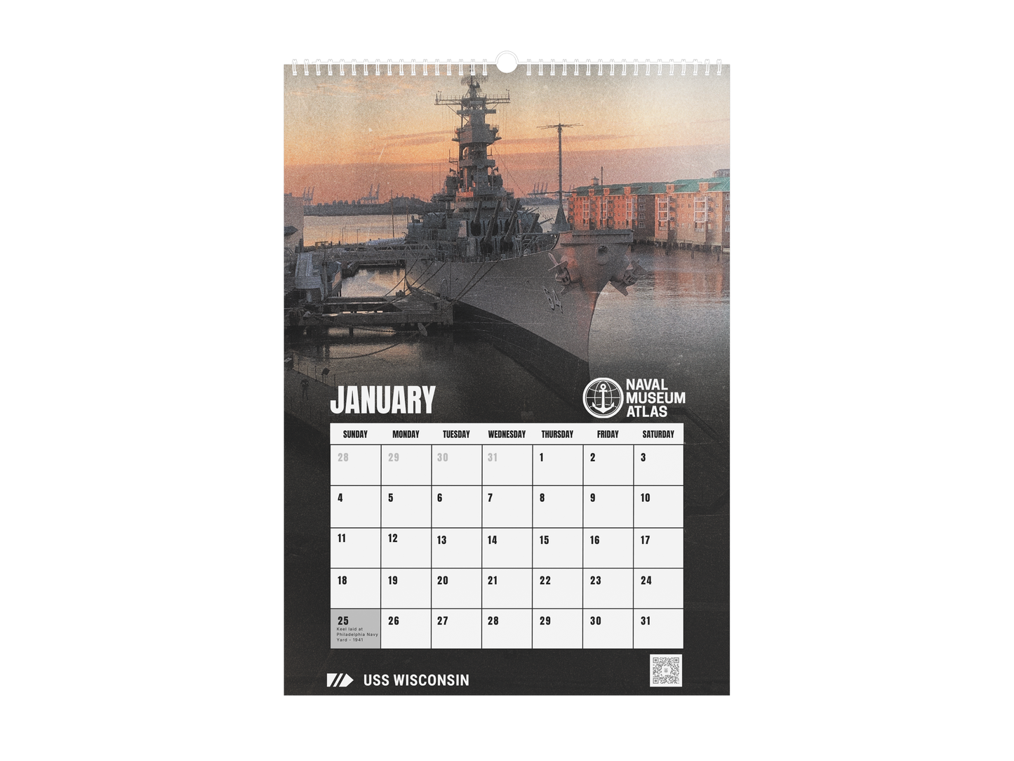 Naval Museum Atlas Calendar 2026