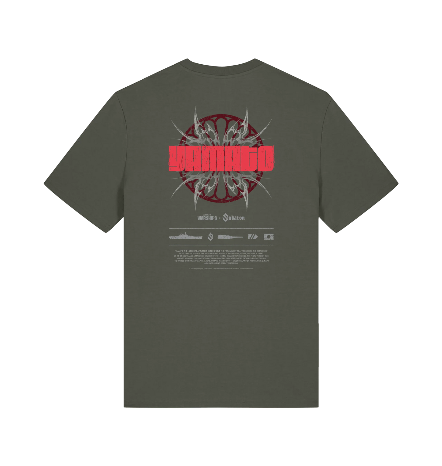 Yamato Band T Shirt - World of Warships x Sabaton